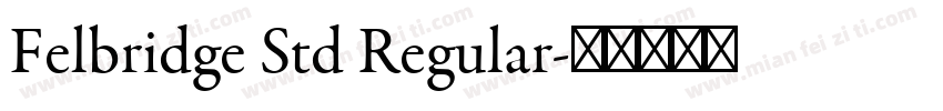 Felbridge Std Regular字体转换